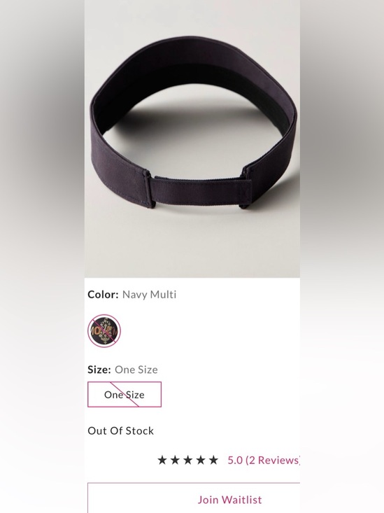 Free People Movement ~ Tee Time Visor ~
Navy Multi Color ~ OS ~ * NWT - Picture 6 of 8